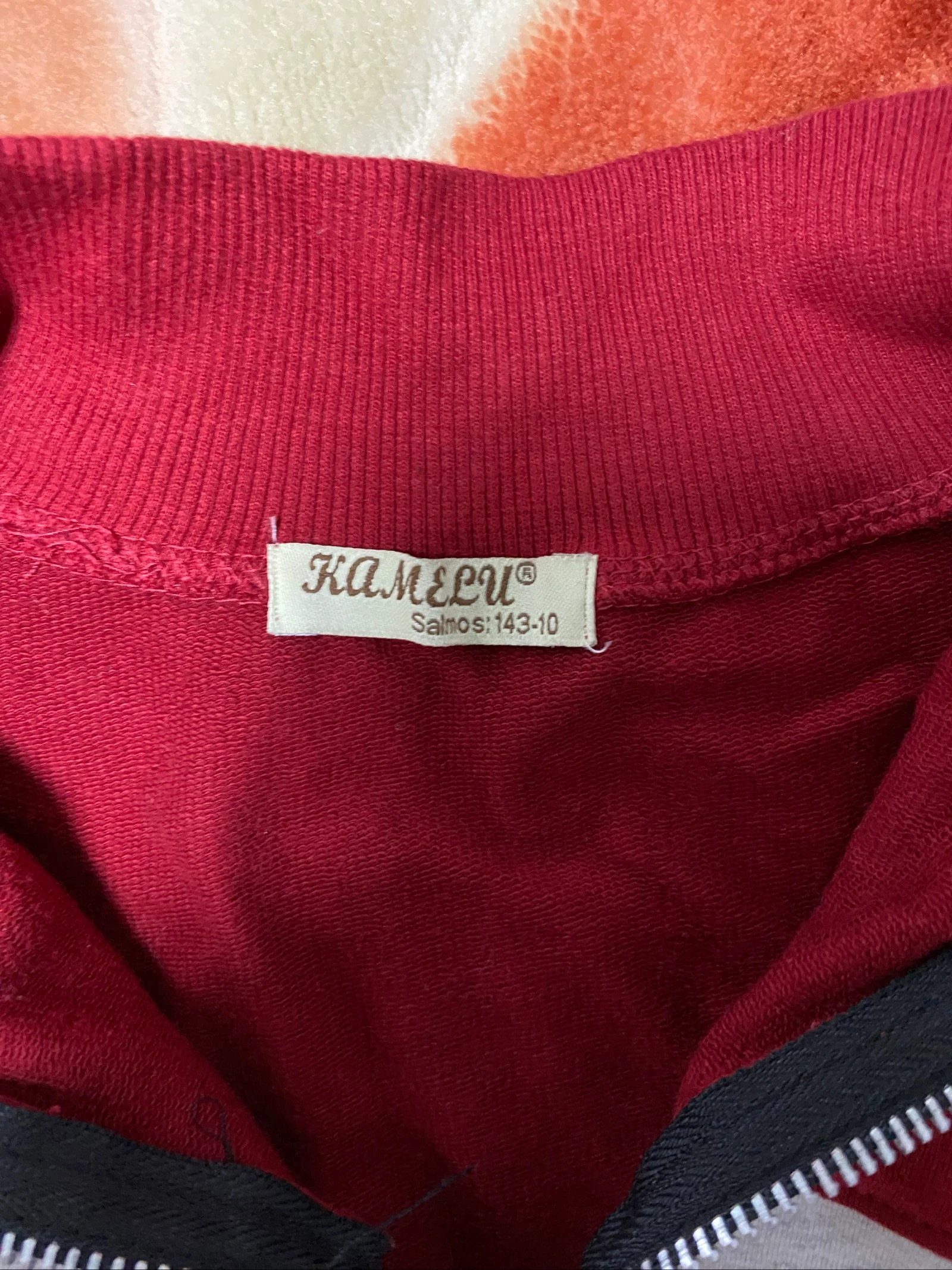Suéter Crop KaMeLu - Estilo Esportivo - Bicolor Granate e Cinza – photo 3